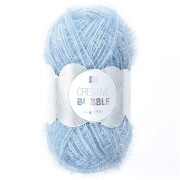 Creative Bubble - Crochet yarn for tawashi sponge - Pigeon blue x50g|raw }}