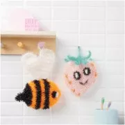 Creative Bubble - Crochet yarn for tawashi sponge - Neon Apricot x50g