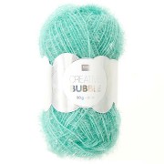 Creative Bubble - Crochet yarn for tawashi sponge - Aqua x50g|raw }}