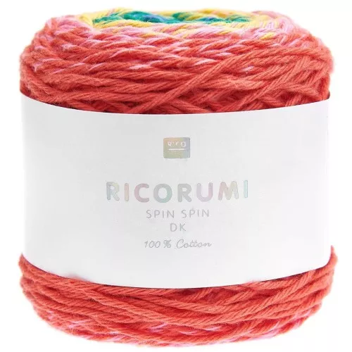 Ricorumi Spin Spin cotton by Rico Design for Amigurumi - Classic Rainbow x50g