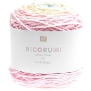 Ricorumi Spin Spin cotton by Rico Design for Amigurumi - Pastel Rainbow x50g