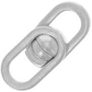 19.5x8mm 925 Sterling Silver Magnetic design clasp x1