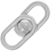 19.5x8mm 925 Sterling Silver Magnetic design clasp x1