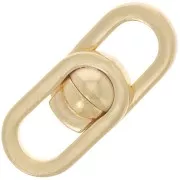 19.5x8mm 925 Sterling Silver Magnetic design clasp - Fine gold plated x1
