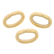 6x4x2mm oval Open jump rings - demi-jonc - Fine gold plated x20|raw }}