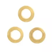 2.5x0.6mm Closed rings - Fine Gold-plated x25