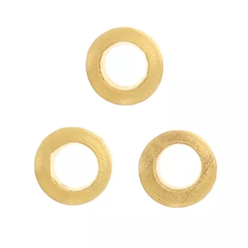 2.5x0.6mm Closed rings - Fine Gold-plated x25