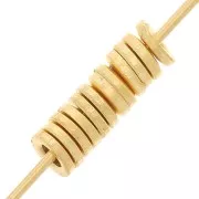 2.5x0.6mm Closed rings - Fine Gold-plated x25