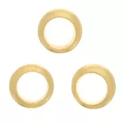 3x0.8 mm Closed rings - Fine Gold-plated x25