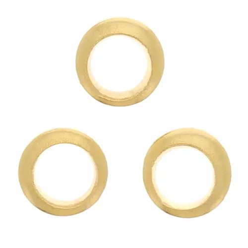 3x0.8 mm Closed rings - Fine Gold-plated x25