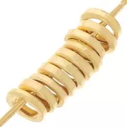 3x0.8 mm Closed rings - Fine Gold-plated x25