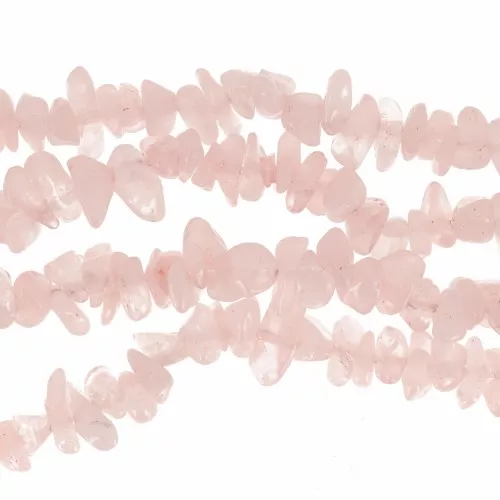 Chip beads 5 - 8 mm gemstone - Rose Quartz x78cm