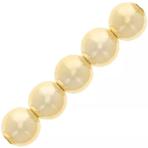 2mm Miyuki Japanese resin beads - Gold Tone x152cm
