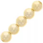 3mm Miyuki Japanese resin beads - Gold Tone x152cm