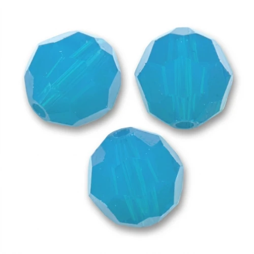 Round beads PureCrystal 5000 4 mm - Caribbean Blue Opal x20