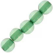 6mm Transparent resin bead - Green x10