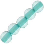 6mm Transparent resin bead - Caribbean Blue x10|raw }}