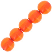 6mm Transparent resin bead - Orange x10|raw }}