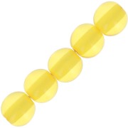 6mm Transparent resin bead - Sunshine yellow x10|raw }}