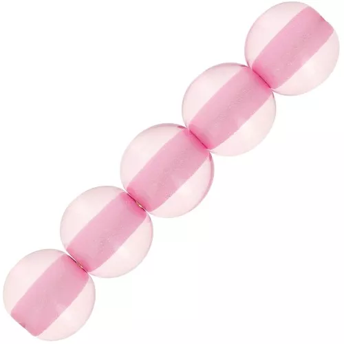 6mm Transparent resin bead - Light pink x10
