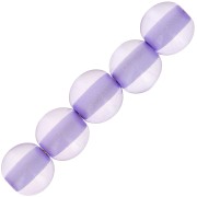 6mm Transparent resin bead - Lavender x10