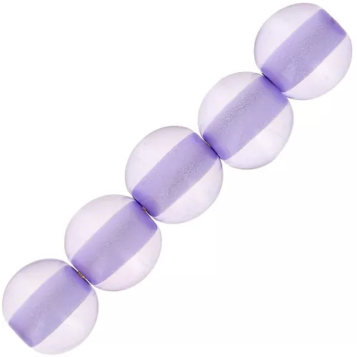 6mm Transparent resin bead - Lavender x10