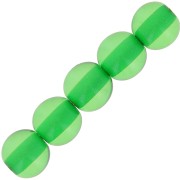 6mm Transparent resin bead - grass green x10