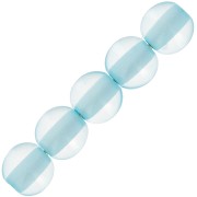 6mm Transparent resin bead - Glacier blue x10|raw }}