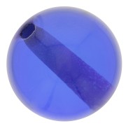 8mm Transparent resin bead - Royal Blue x1