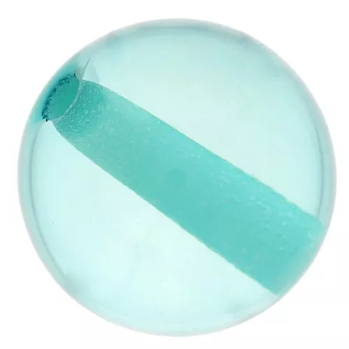 8mm Transparent resin bead - Caribbean Blue x1