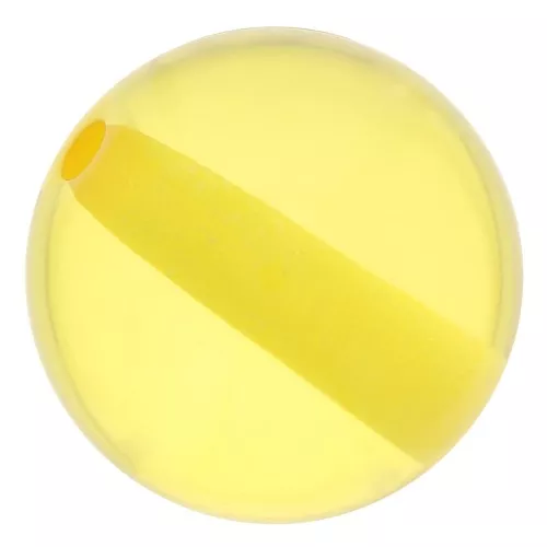 8mm Transparent resin bead - Sunshine yellow x1