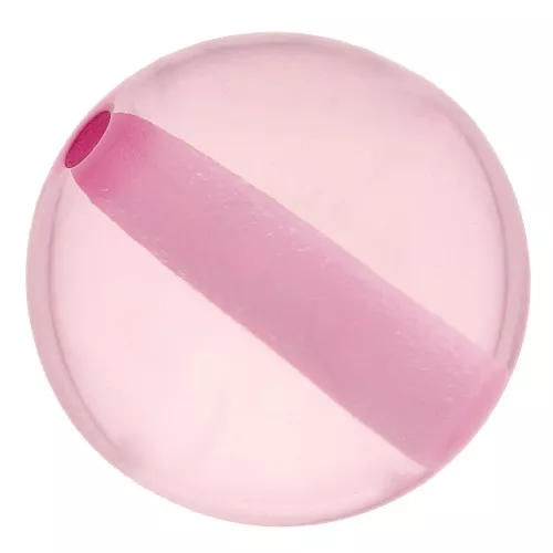 8mm Transparent resin bead - Light pink x1