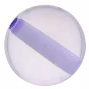 8mm Transparent resin bead - Lavender x1