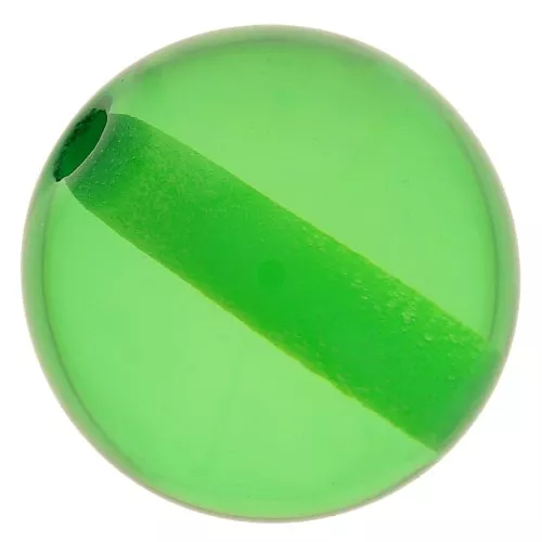 8mm Transparent resin bead - grass green x1