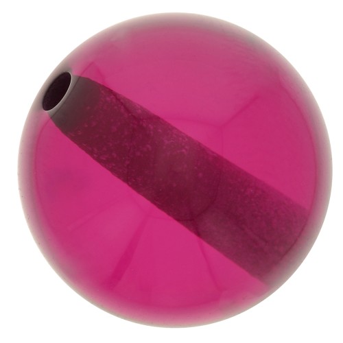 8mm Transparent resin bead - Purple x1
