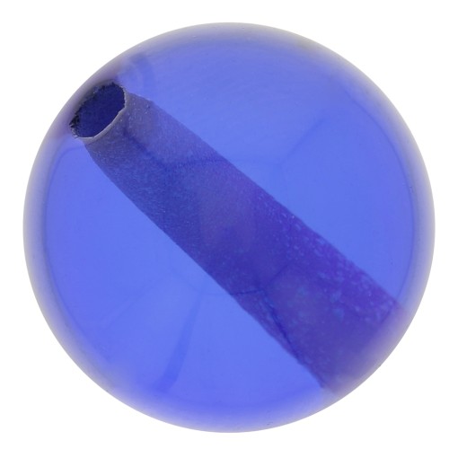 10mm Transparent resin bead - Royal Blue x1