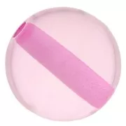 10mm Transparent resin bead - Pink x1