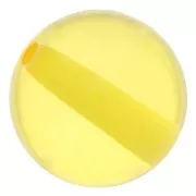 10mm Transparent resin bead - Sunshine yellow x1