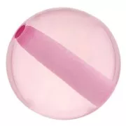 10mm Transparent resin bead - Light pink x1