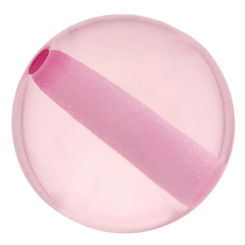 10mm Transparent resin bead - Light pink x1