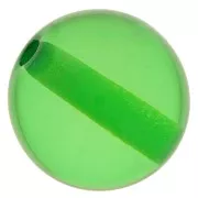 10mm Transparent resin bead - grass green x1