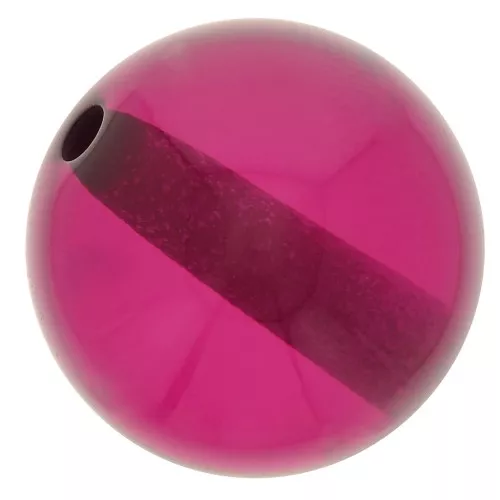10mm Transparent resin bead - Purple x1