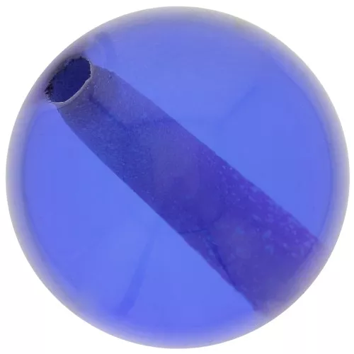 12mm Transparent resin bead - Royal Blue x1