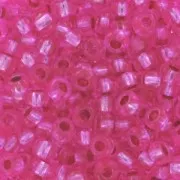 Preciosa Seed beads 9/0 2.5 mm - Rose Silver Lined x20g