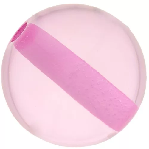 12mm Transparent resin bead - Pink x1