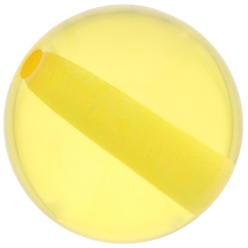 12mm Transparent resin bead - Sunshine yellow x1