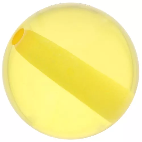 12mm Transparent resin bead - Sunshine yellow x1