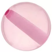 Perle en résine transparente 12 mm - Rose clair x1