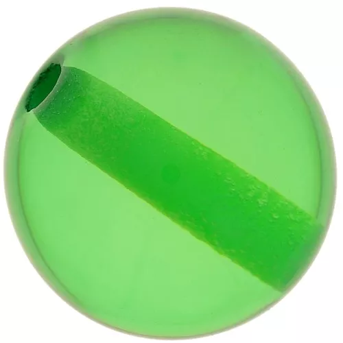 12mm Transparent resin bead - grass green x1