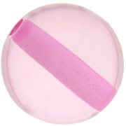 14mm Transparent resin bead - Pink x1